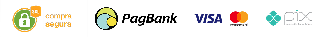 Cartões de crédito aceitos